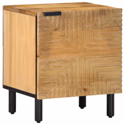 vidaXL Bedside Cabinets 2 pcs Brown 40x33x46 cm Solid Wood Mango bedside table - 2 pcs