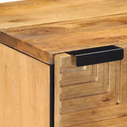 vidaXL Bedside Cabinets 2 pcs Brown 40x33x46 cm Solid Wood Mango bedside table - 2 pcs - Additional view 6