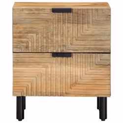 vidaXL Bedside Cabinets 2 pcs Brown 40x33x46 cm Solid Wood Mango bedside table - 1 pcs