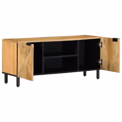 vidaXL TV Cabinet Brown 105x33x46 cm Solid Wood Mango TV stand TV sideboard