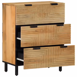 vidaXL Sideboard Brown 60x33x75 cm Solid Wood Mango cabinet cupboard highboard