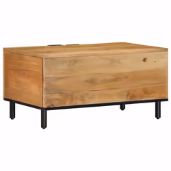 vidaXL Coffee Table Brown 80x50x40 cm Solid Wood Mango side table - Additional view 4