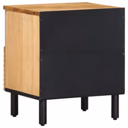 vidaXL Bedside Cabinet Brown 40x33x46 cm Solid Wood Mango bedside table - Additional view 4