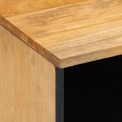 vidaXL Bedside Cabinet Brown 40x33x46 cm Solid Wood Mango bedside table - Additional view 5