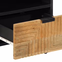 vidaXL Bedside Cabinet Brown 40x33x46 cm Solid Wood Mango bedside table - Additional view 6