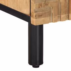 vidaXL Bedside Cabinet Brown 40x33x46 cm Solid Wood Mango bedside table - Additional view 7