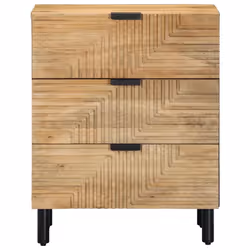 vidaXL Bedside Cabinet Brown 50x33x62 cm Solid Wood Mango bedside table