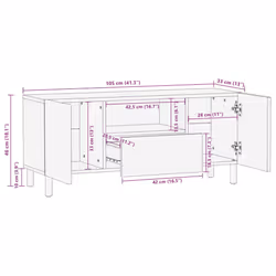 VidaXL 4017734 TV cabinet/entertainment center - Additional view 10