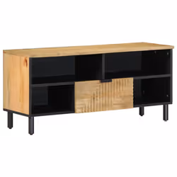 vidaXL TV Cabinet Brown 100x33x46 cm Solid Wood Mango TV stand TV sideboard