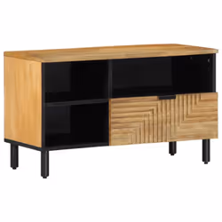 vidaXL TV Cabinet Brown 80x33x46 cm Solid Wood Mango TV stand TV sideboard
