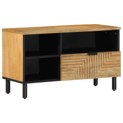vidaXL TV Cabinet Brown 80x33x46 cm Solid Wood Mango TV stand TV sideboard