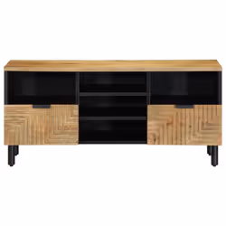 vidaXL TV Cabinet Brown 100x33x46 cm Solid Wood Mango TV stand TV sideboard