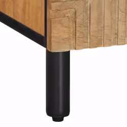 vidaXL TV Cabinet Brown 100x33x46 cm Solid Wood Mango TV stand TV sideboard - Additional view 7