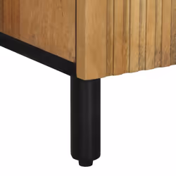 vidaXL Bathroom Cabinet Brown 38x33x160 cm Solid Wood Mango - Additional view 8