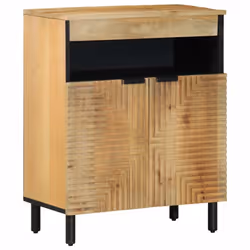 vidaXL Sideboard Brown 60x33x75 cm Solid Wood Mango cabinet cupboard highboard