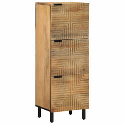 vidaXL Highboard Brown 40x33x110 cm Solid Wood Mango side cabinet