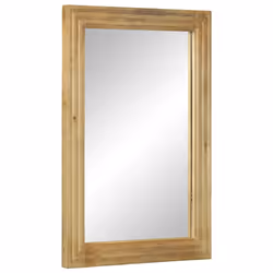 vidaXL Bathroom Mirror Brown 50x70x2.5 cm Solid Wood Mango mirror vanity mirror