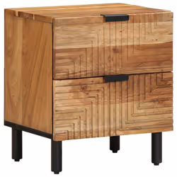 vidaXL Bedside Cabinet 40x33x46 cm Solid Wood Acacia bedside table nightstand - 1 pcs
