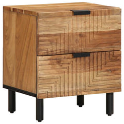 vidaXL Bedside Cabinet 40x33x46 cm Solid Wood Acacia bedside table nightstand - 1 pcs