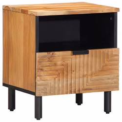 vidaXL Bedside Cabinets 2 pcs 40x33x46 cm Solid Wood Acacia bedside table - 1 pcs