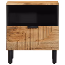 vidaXL Bedside Cabinets 2 pcs 40x33x46 cm Solid Wood Acacia bedside table - 1 pcs
