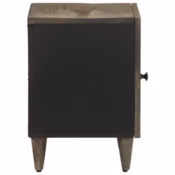 vidaXL Bedside Cabinets 2 pcs Light Grey 40x33x46 cm Solid Wood Mango - Additional view 4