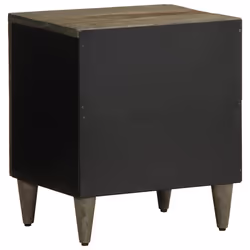 vidaXL Bedside Cabinets 2 pcs Light Grey 40x33x46 cm Solid Wood Mango - Additional view 5