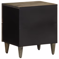 vidaXL Bedside Cabinets 2 pcs Light Grey 40x33x46 cm Solid Wood Mango - 1 pcs - Additional view 4