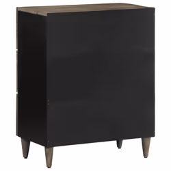 vidaXL Sideboard Light Grey 60x33.5x75 cm Solid Wood Mango cabinet cupboard - Additional view 4