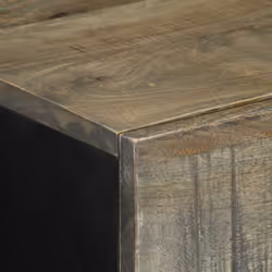 vidaXL Sideboard Light Grey 60x33.5x75 cm Solid Wood Mango cabinet cupboard - Additional view 5