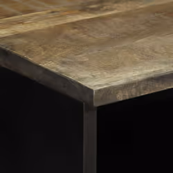 vidaXL Bedside Cabinet Light Grey 40x33x46 cm Solid Wood Mango bedside table - Additional view 5