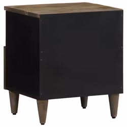 vidaXL Bedside Cabinets 2 pcs Light Grey 40x33x46 cm Solid Wood Mango - Additional view 4