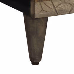 vidaXL Bedside Cabinet Light Grey 50x33x60 cm Solid Wood Mango bedside table - Additional view 7