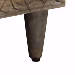 vidaXL Bedside Cabinet Light Grey 50x33x60 cm Solid Wood Mango bedside table - Additional view 7