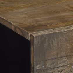 vidaXL Bedside Cabinet Light Grey 50x33x60 cm Solid Wood Mango bedside table - Additional view 5