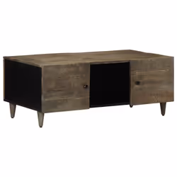 vidaXL Coffee Table Light Grey 100x54x40 cm Solid Wood Mango side table