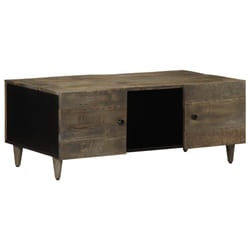 vidaXL Coffee Table Light Grey 100x54x40 cm Solid Wood Mango side table