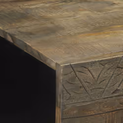 vidaXL Coffee Table Light Grey 100x54x40 cm Solid Wood Mango side table - Additional view 5