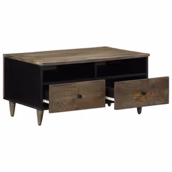 vidaXL Coffee Table Light Grey 80x54x40 cm Solid Wood Mango side table