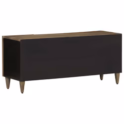 vidaXL TV Cabinet Light Grey 105x33.5x46 cm Solid Wood Mango TV stand - Additional view 4