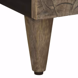vidaXL TV Cabinet Light Grey 105x33.5x46 cm Solid Wood Mango TV stand - Additional view 7