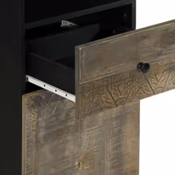 vidaXL Bathroom Cabinet 38x33x160 cm Solid Wood Mango bathroom storage cabinet - Additional view 6