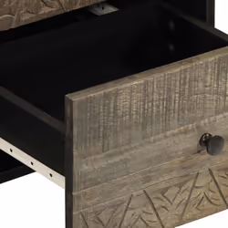vidaXL Sideboard 40x33x75 cm Solid Wood Mango storage cabinet - Additional view 6