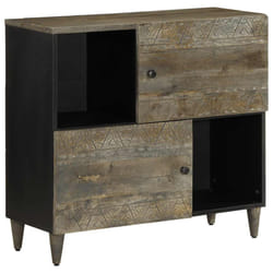 vidaXL Sideboard 80x33x75 cm Solid Wood Mango storage cabinet