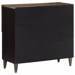 vidaXL Sideboard 80x33x75 cm Solid Wood Mango storage cabinet - Additional view 4