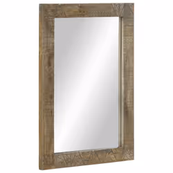 vidaXL Bathroom Mirror 50x2.5x70 cm Solid Wood Mango mirror vanity mirror