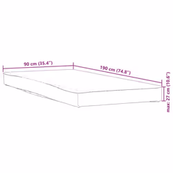 VidaXL 4100148 mattress topper/pad