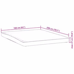 VidaXL 4100155 mattress cover/protector 160 x 200 cm