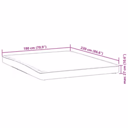 VidaXL 4100163 mattress topper/pad