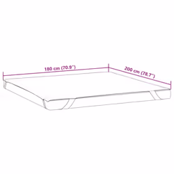 VidaXL 4100173 mattress topper/pad